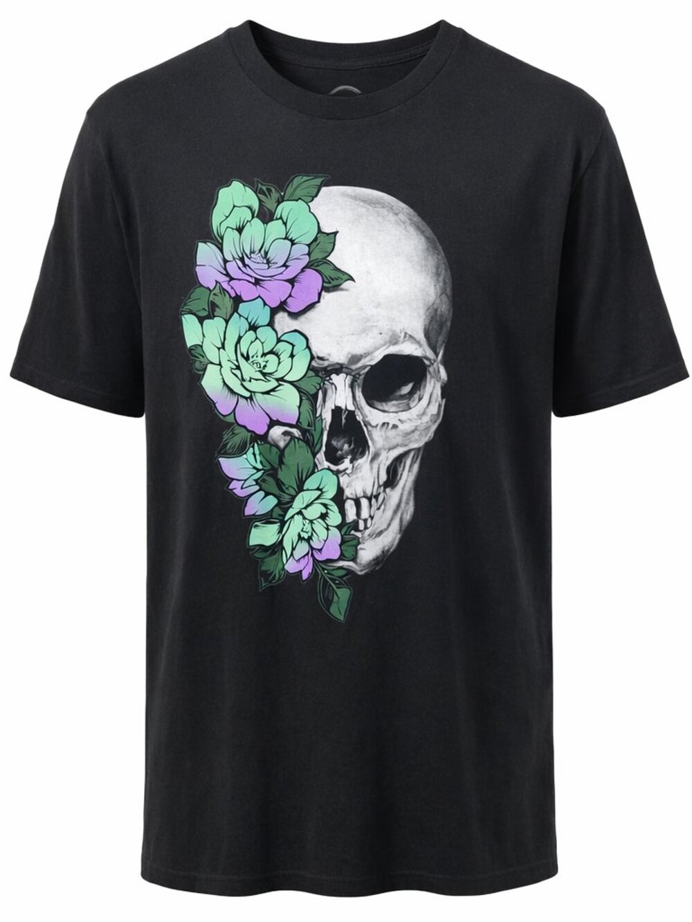 DOM Skull Floral SHIRT 3X Plus Whimsigoth Edgy Gothic Dark Cottagecore graphic